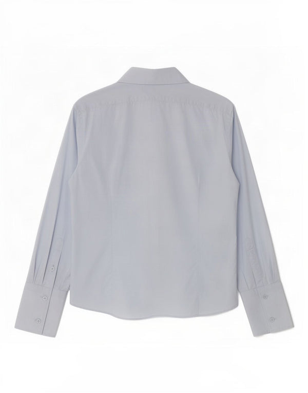 Camisa masculina Trussardi tamanho 41 16 grande algodão azul