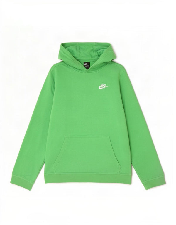 Jumper com capuz Nike Boys 13-14 anos XL verde algodão