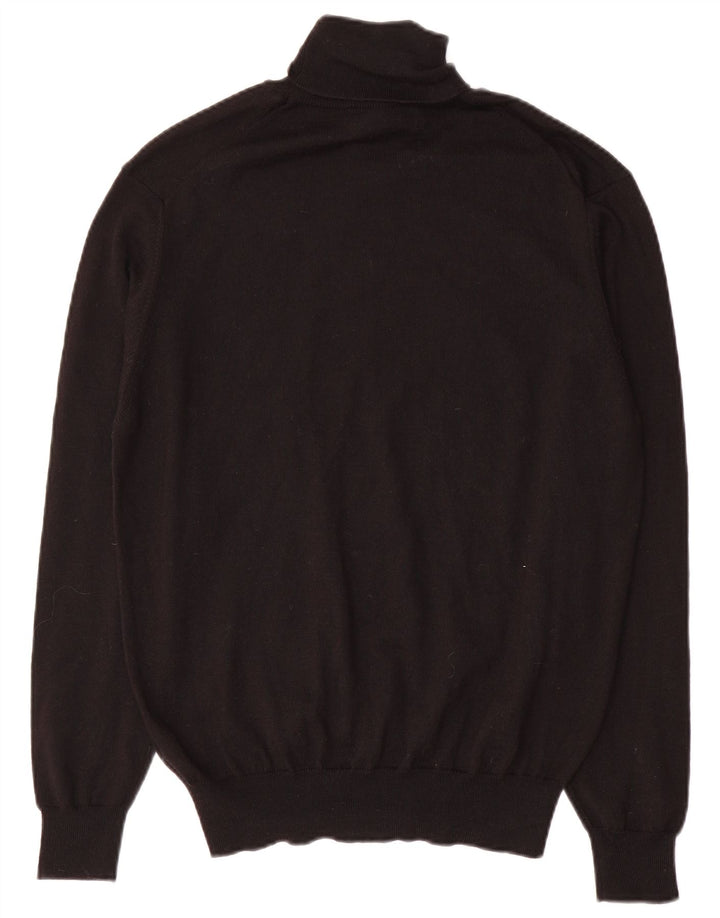 Suéter feminino Marks & Spencer com gola redonda Reino Unido 16 grande preto