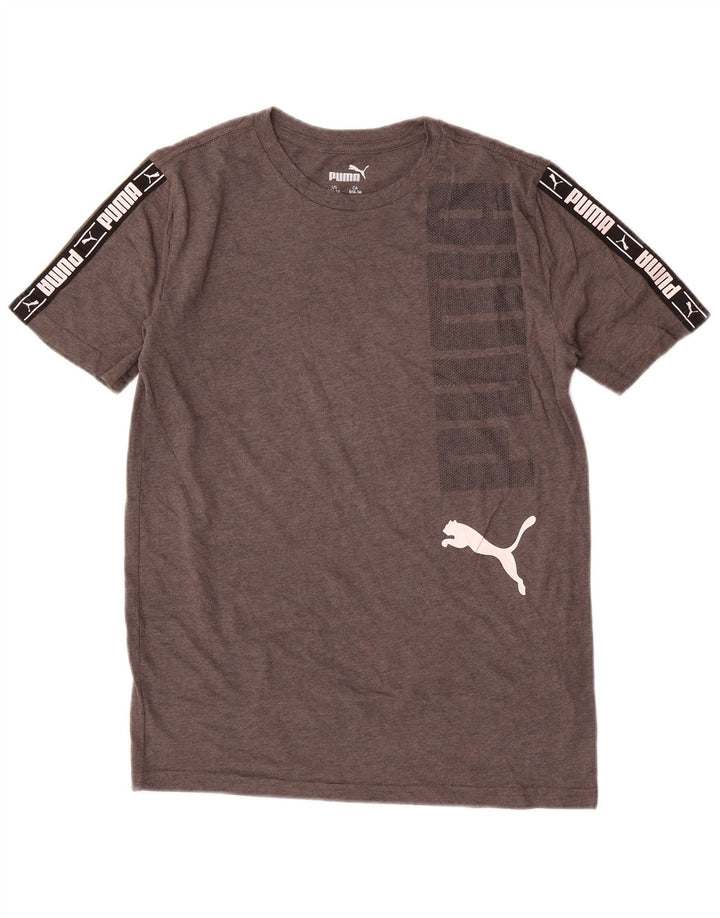 Camiseta PUMA Meninos Graphic 14-15 Anos Grande Cinza