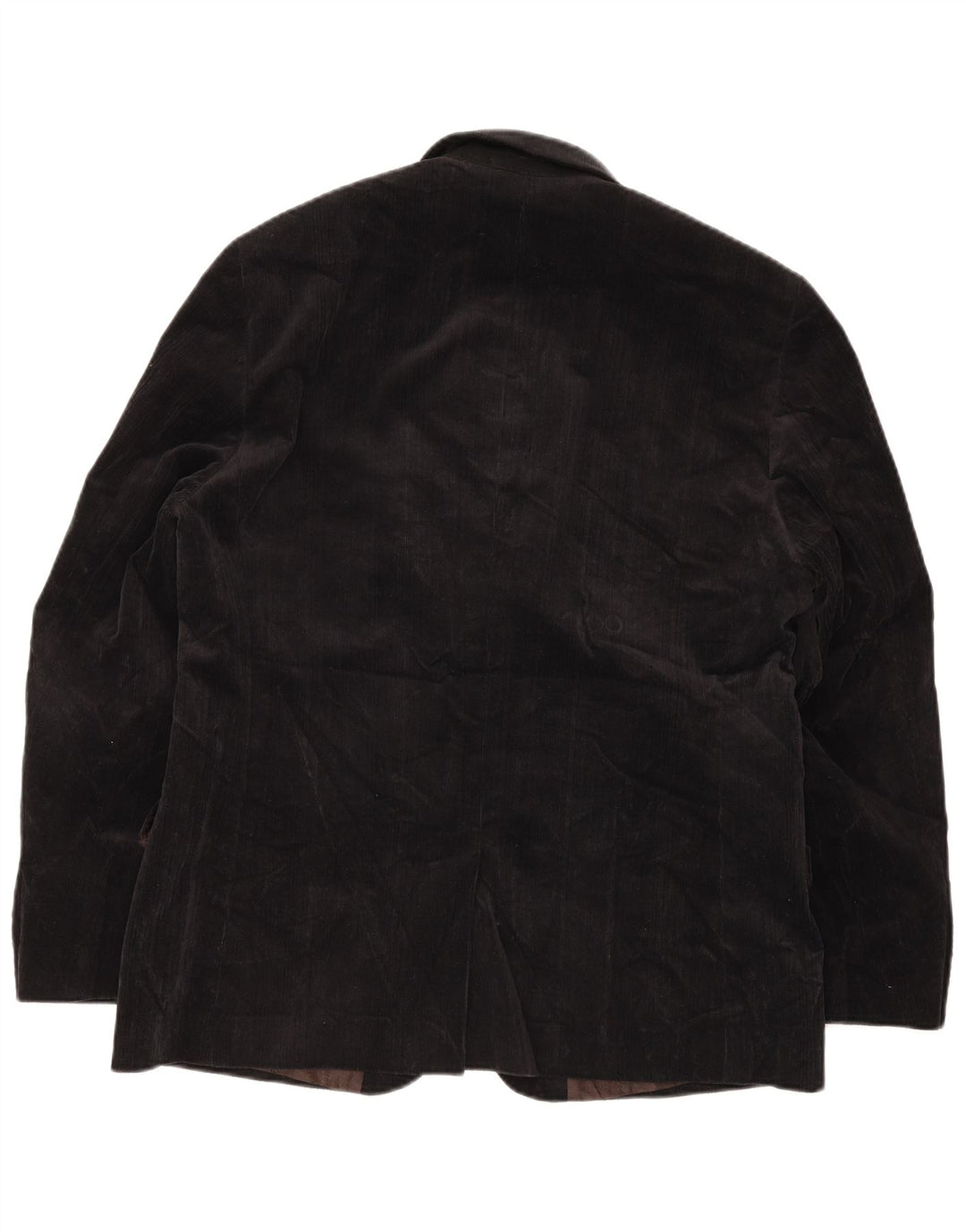 Jasper Conran Jaqueta blazer masculina de veludo cotelê com 2 botões Reino Unido 40 grande algodão preto