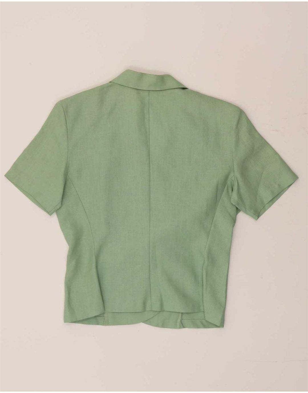 Conjunto de saia feminina Cacharel com peito duplo de 2 peças IT 44 médio W28 verde
