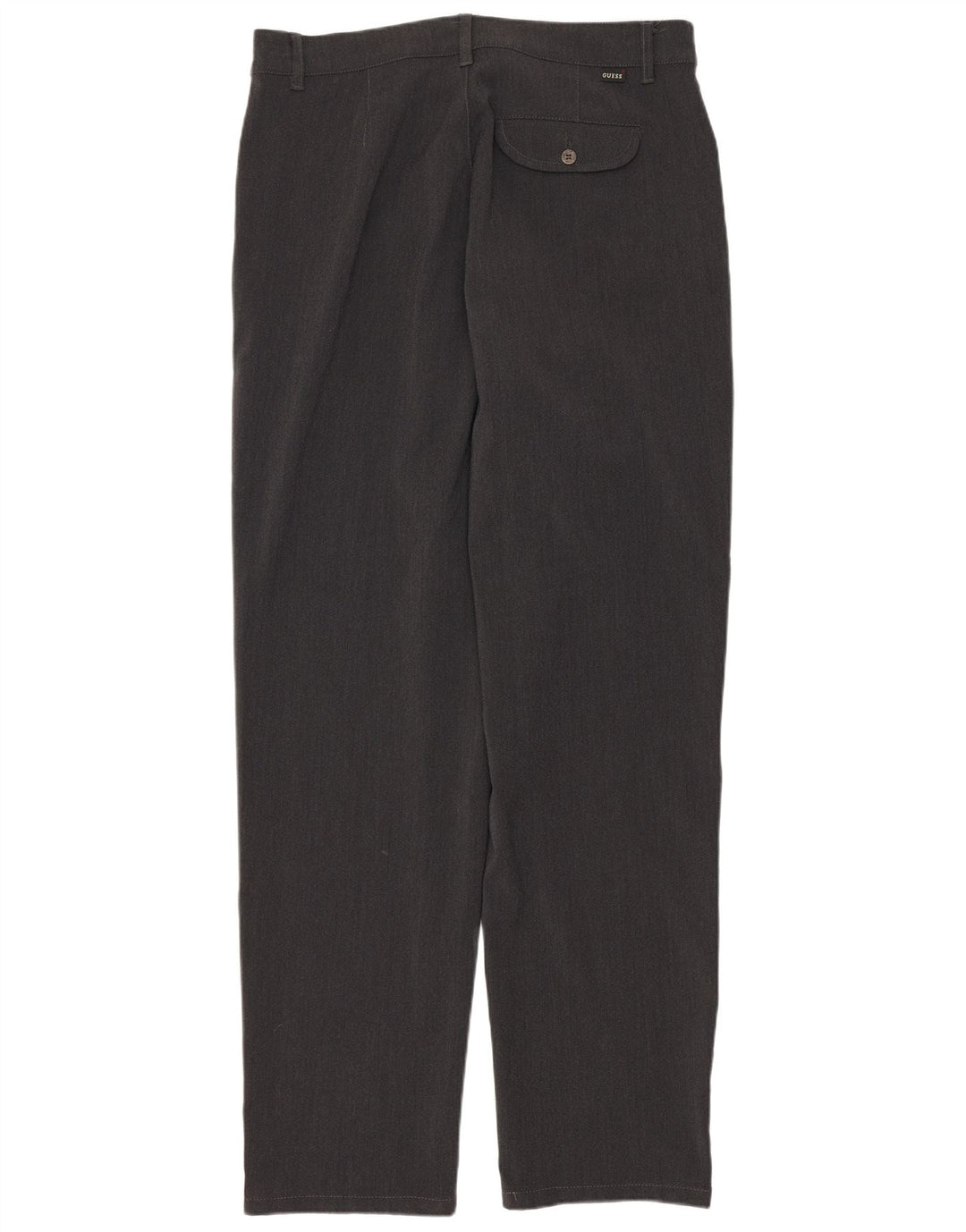 Guess Calça masculina reta casual W32 L29 poliéster cinza