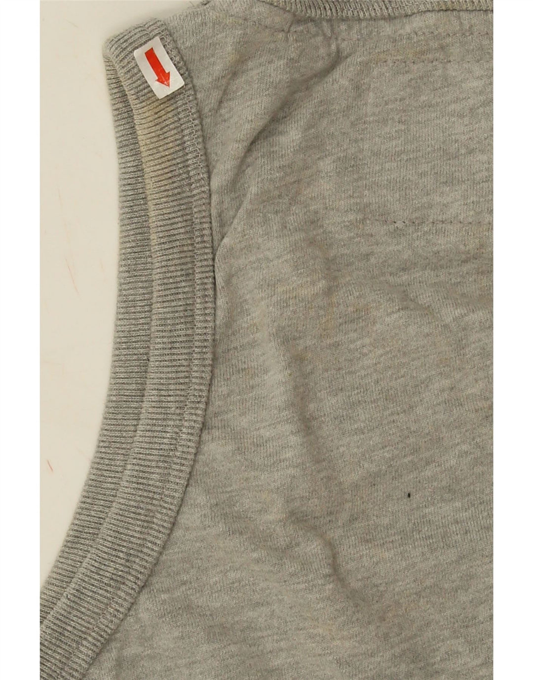 Superdry Mens Graphic Vest Top Grande Algodão Cinza
