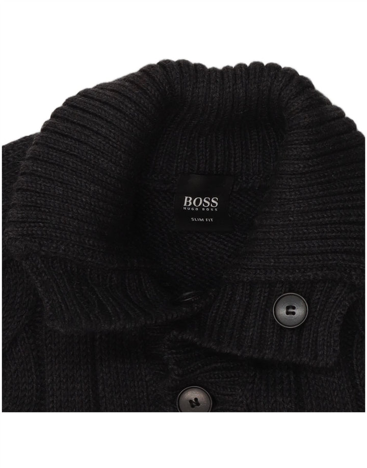 Suéter masculino Hugo Boss Slim Fit com gola redonda XL cinza