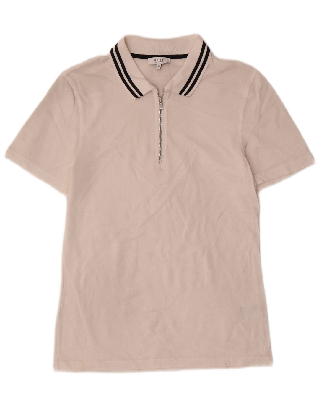Camisa polo masculina Reiss XS algodão branco