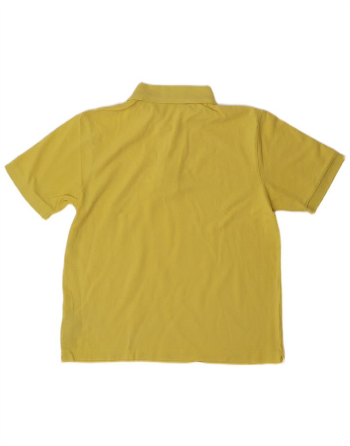Camisa polo masculina Kappa pequena algodão amarelo