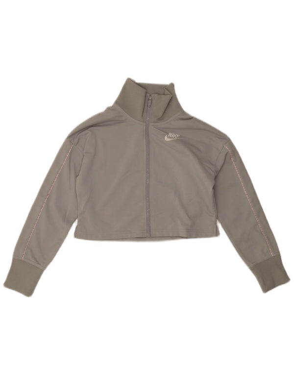 Jaqueta Nike Girls Crop Tracksuit 12-13 anos grande cinza poliéster