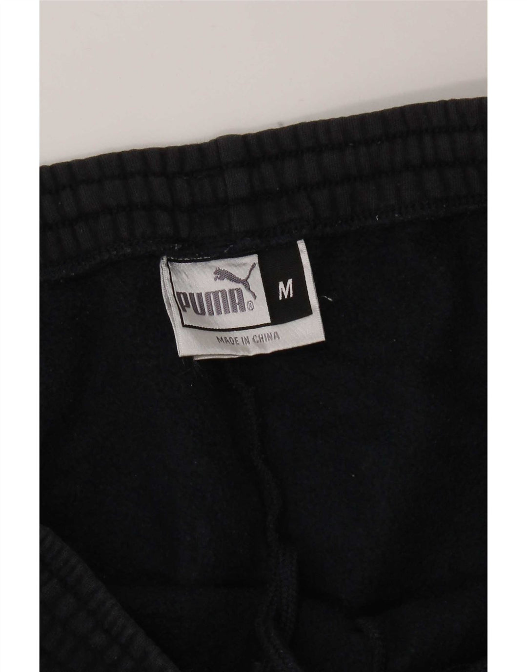 Calça de treino masculina Puma Joggers médio azul marinho algodão