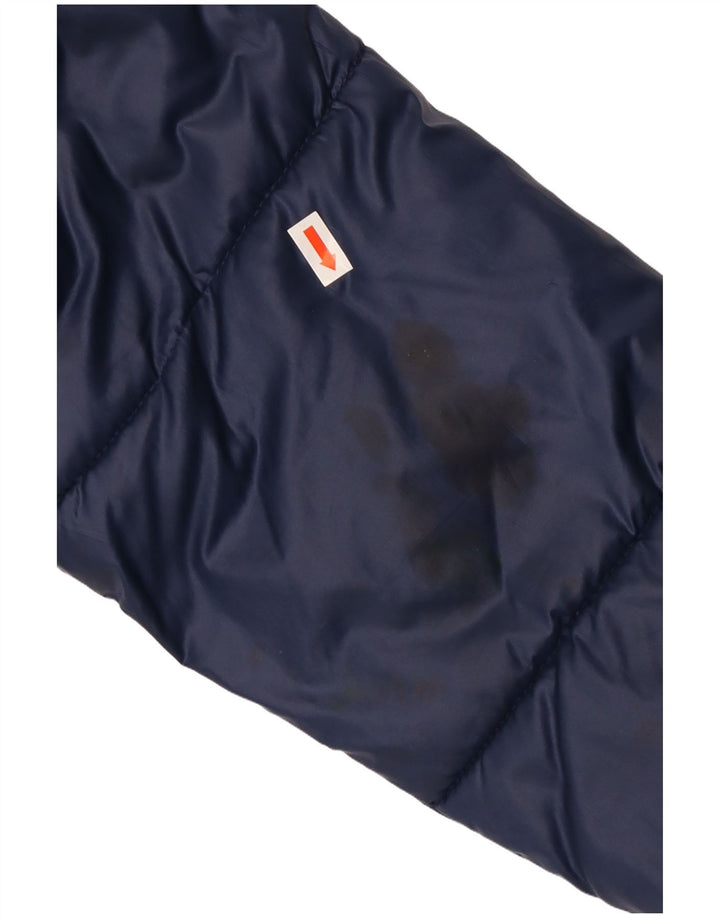 Jaqueta feminina Fila Oversized Graphic acolchoada UK 6 XS azul marinho poliéster