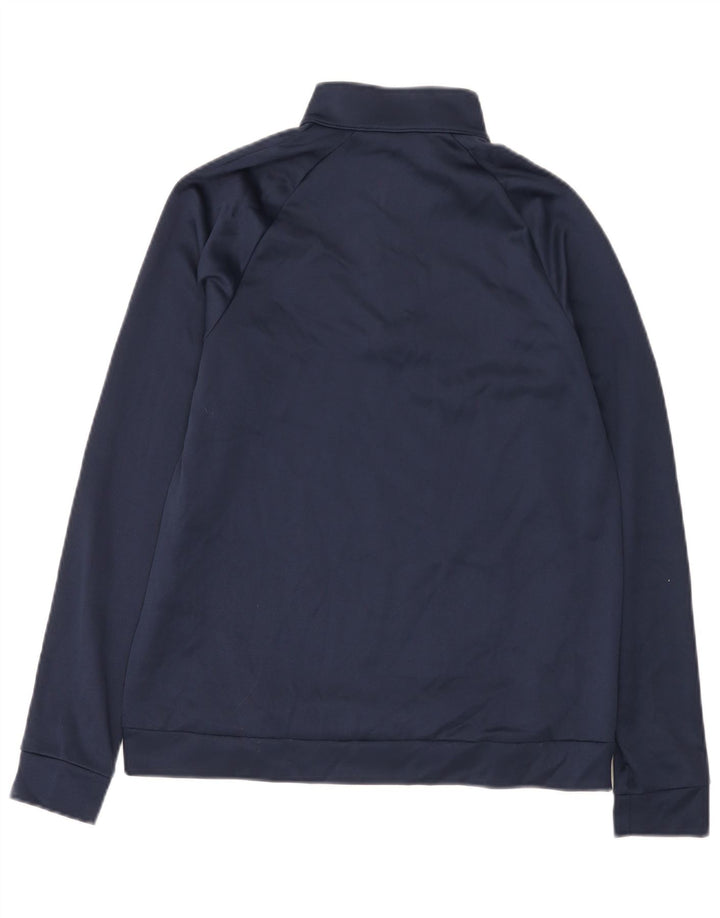 Moletom Nike Masculino Dri Fit Zip Neck Suéter Pequeno Poliéster Azul Marinho