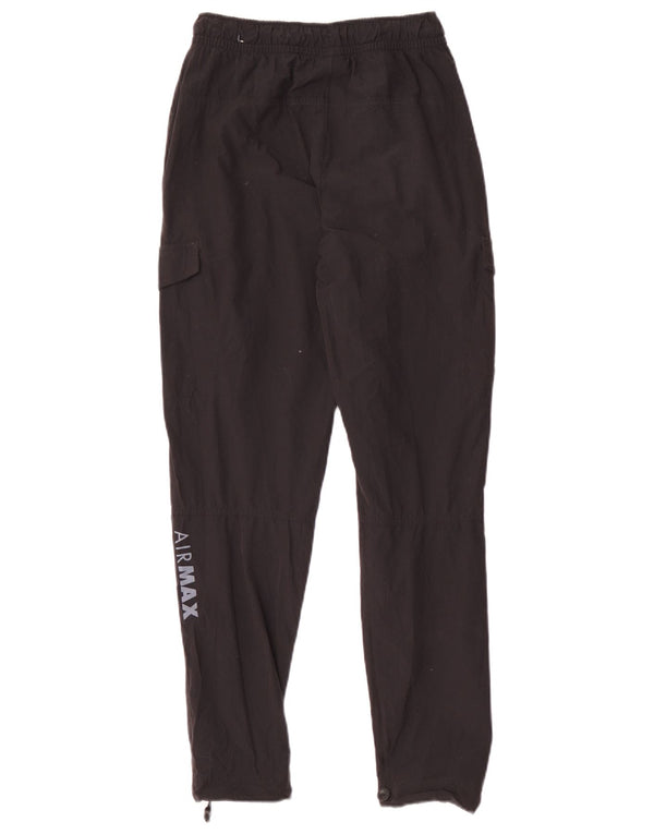 Nike Mens Cargo Calças de treino pequenas pretas de nylon