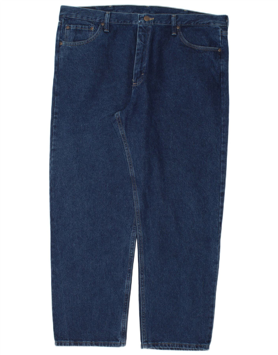 Wrangler Mens Straight Jeans W40 L30 Azul Marinho Algodão