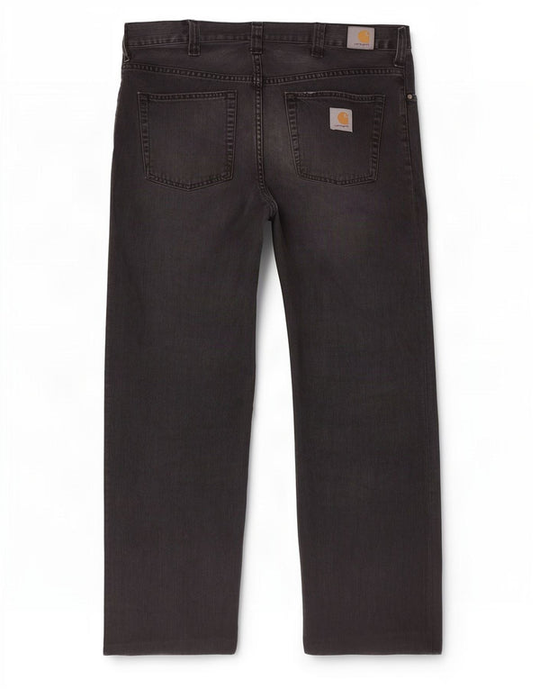 Calça jeans reta masculina Carhartt W32 L30 algodão preto