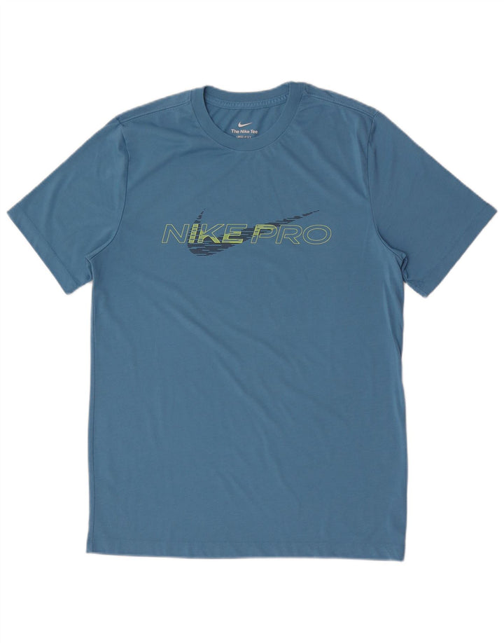 Camiseta Nike Masculina Dri Fit Graphic Top Azul Médio