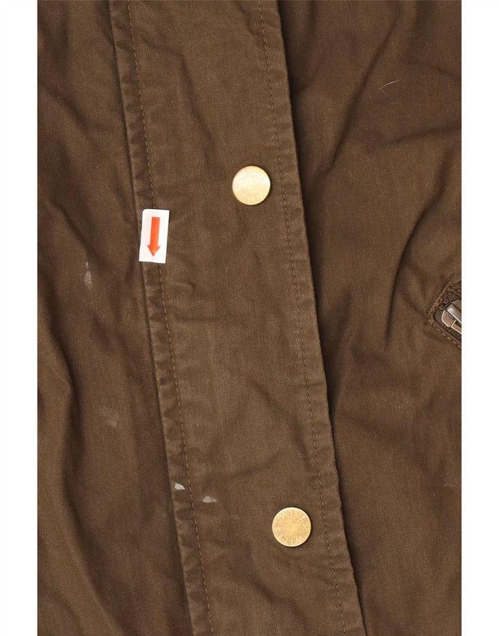 Jaqueta utilitária feminina JACK WILLS Reino Unido 8 algodão cáqui pequeno