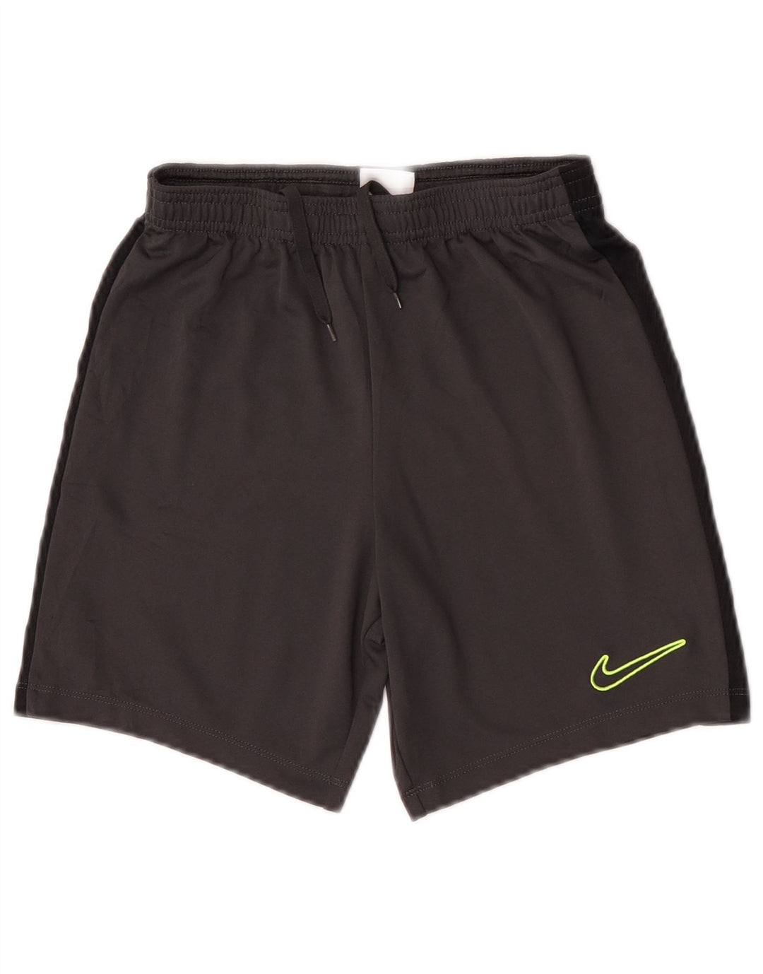 Shorts esportivos Nike Boys 10-11 anos médio preto colorblock poliéster