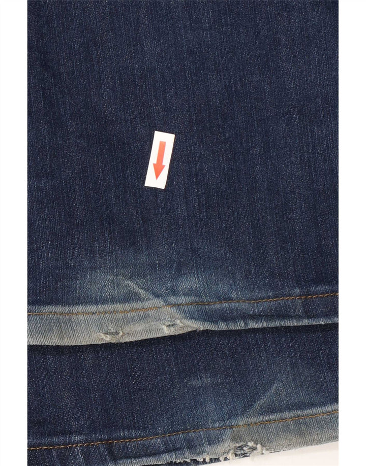 Jeans feminino Wrangler Curve Flared W30 L32 azul algodão