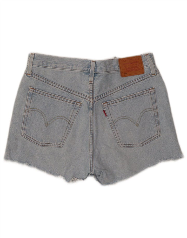 LEVI'S Womens 501 Denim Shorts W26 Small Blue Cotton