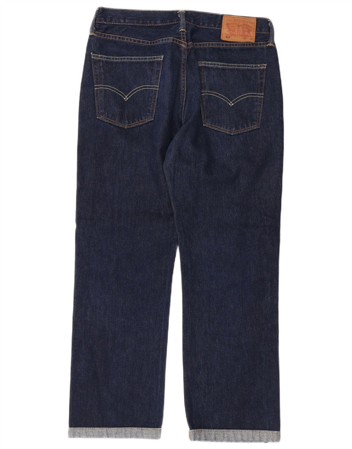 Levi's Masculino 514 Straight Jeans W32 L27 Azul Marinho Algodão
