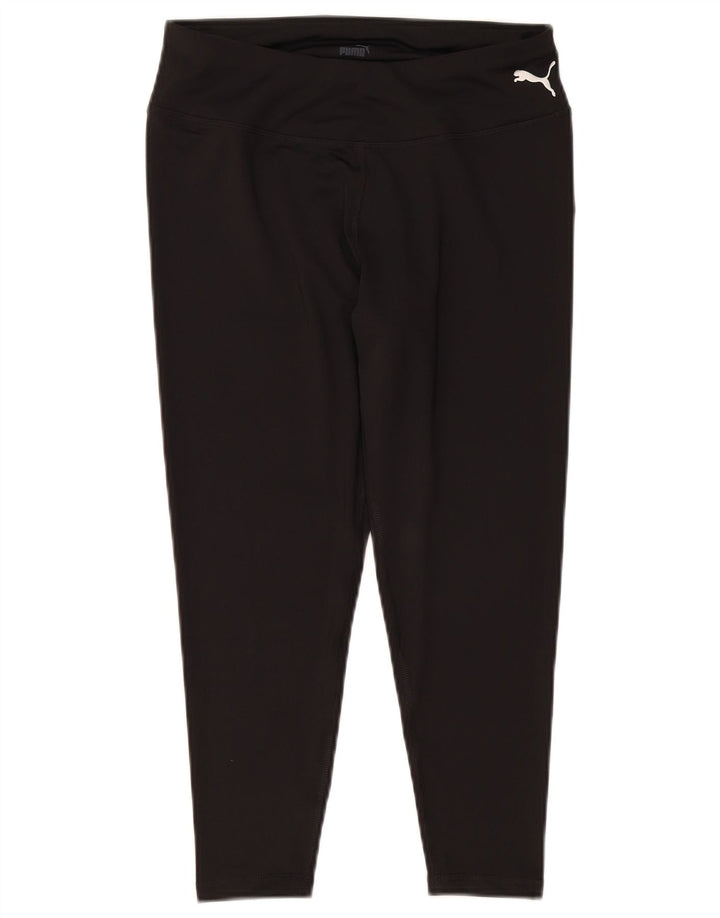Puma Womens Capri Leggings UK 14 Médio Preto Poliéster