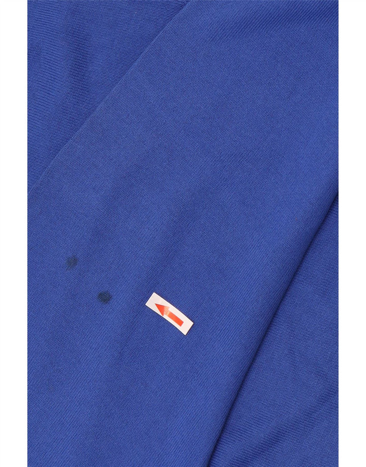 Zara Suéter masculino com decote em V XL algodão azul
