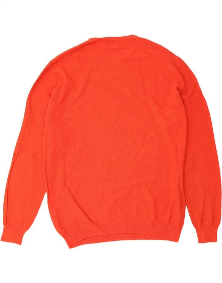 MCKENZY Mens Crew Neck Jumper Sweater XL Red Cotton Vintage McKenzy and Second-Hand McKenzy from Messina Hembry 