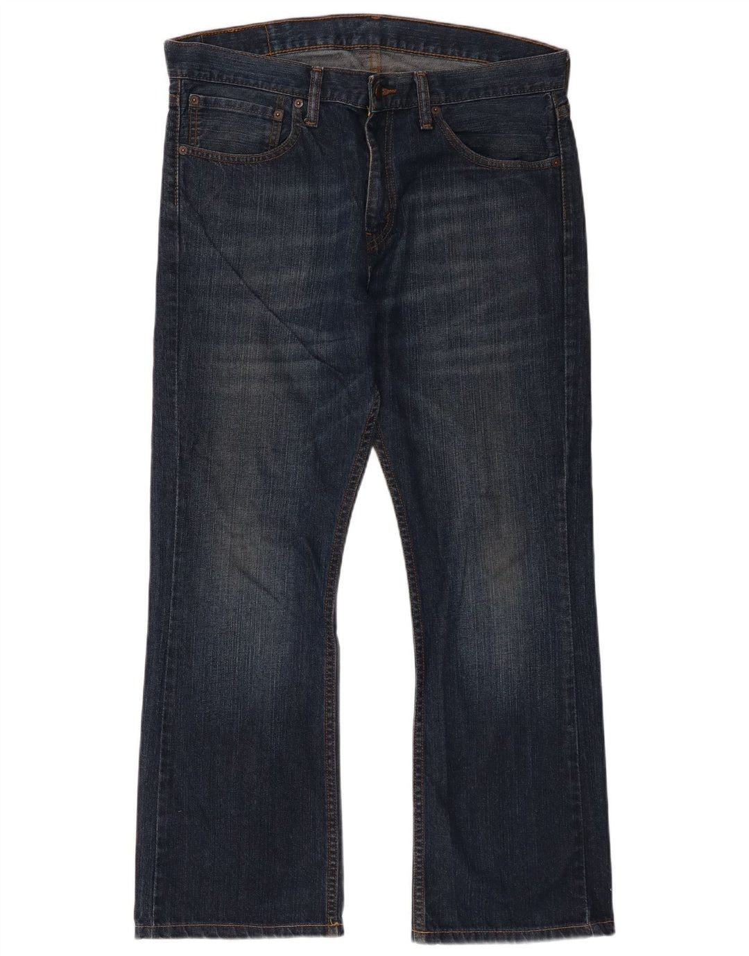 Levi's Masculino 527 Bootcut Jeans W34 L30 Azul Marinho Algodão