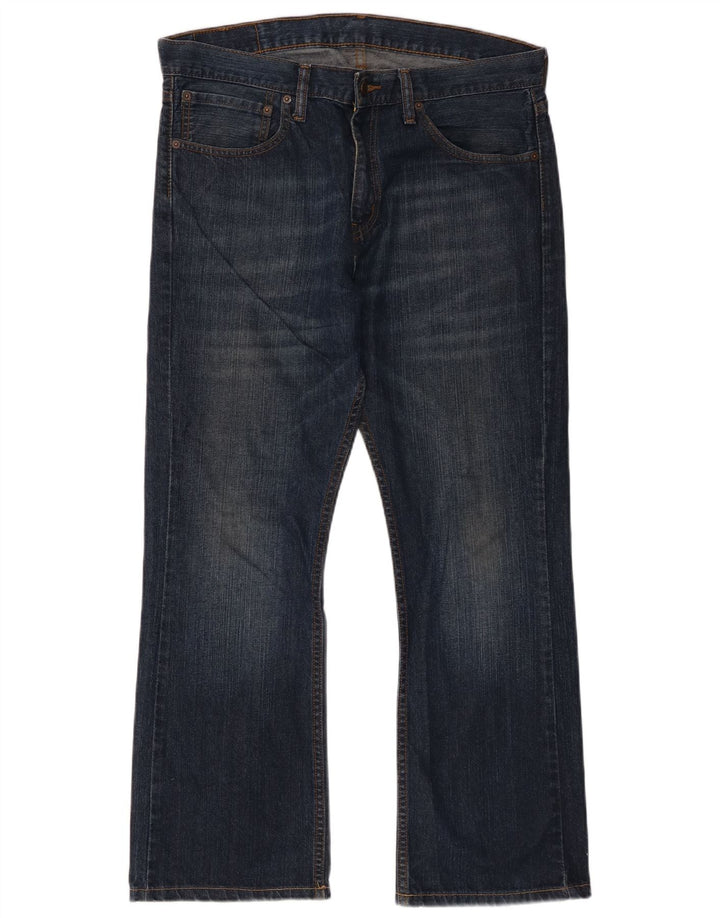 Levi's Masculino 527 Bootcut Jeans W34 L30 Azul Marinho Algodão