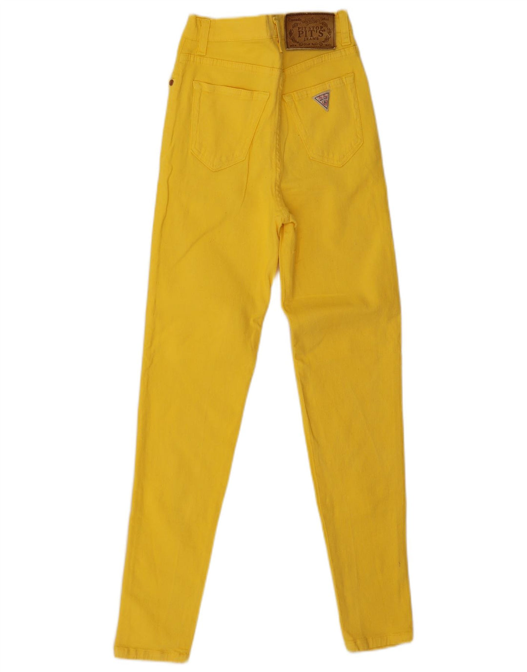 Pit Stop Calça feminina casual cintura alta IT 44 Médio W24 L28 Amarelo