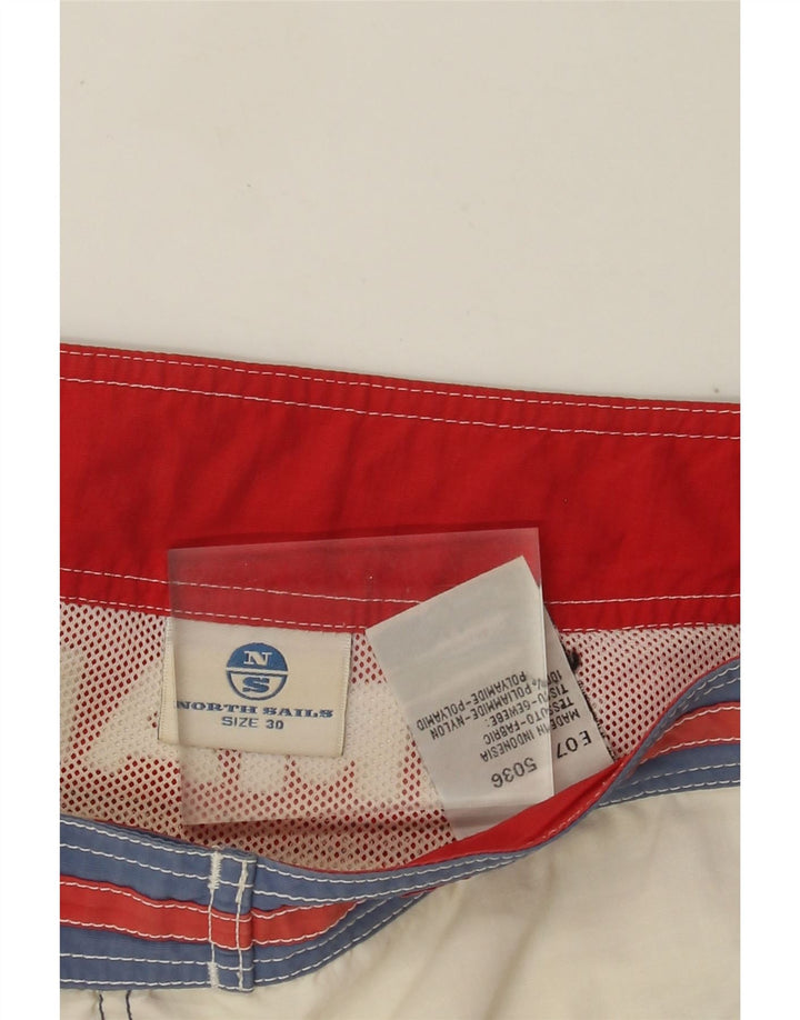 Shorts de natação feminino North Sails UK 14 médio off white colorblock