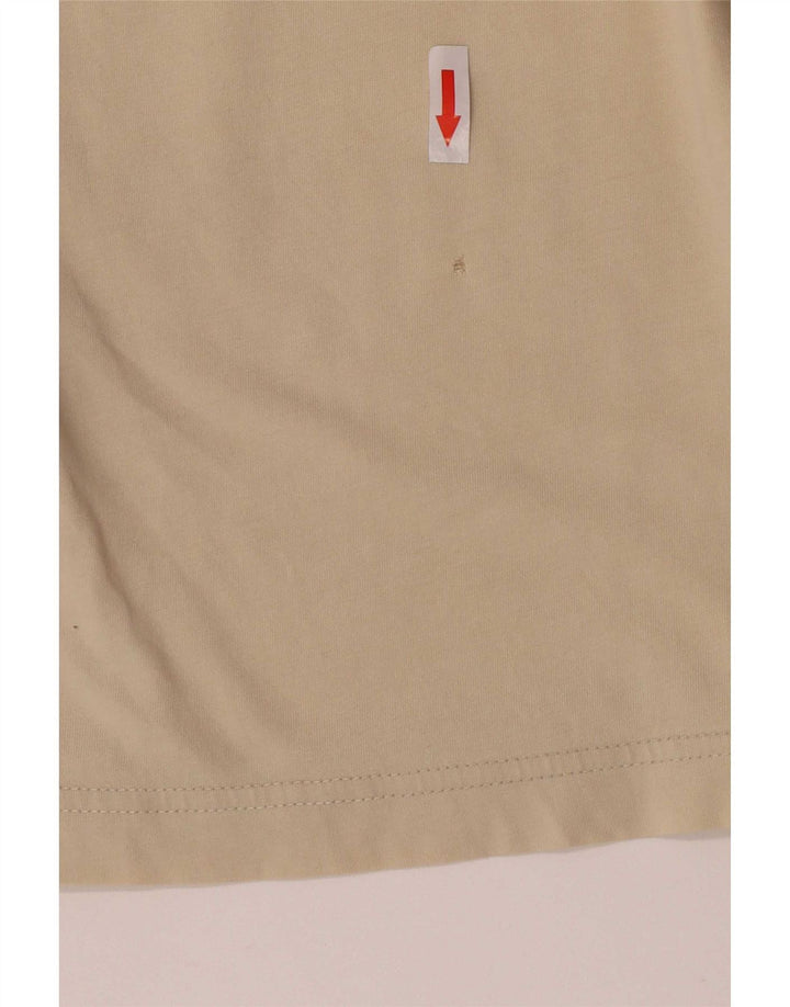 Camiseta masculina Kappa Top pequeno algodão colorblock bege