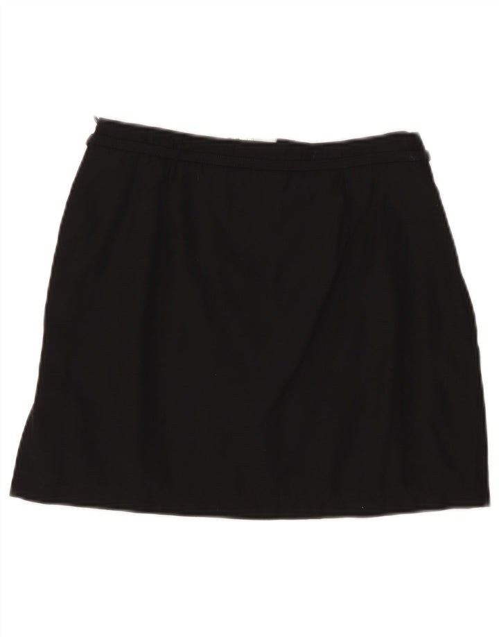Mini saia feminina Moschino IT 40 pequena W27 acetato preto