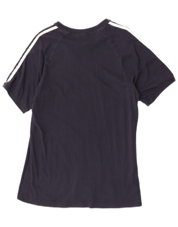 Camiseta feminina Adidas Top UK 14 médio azul marinho algodão esportivo