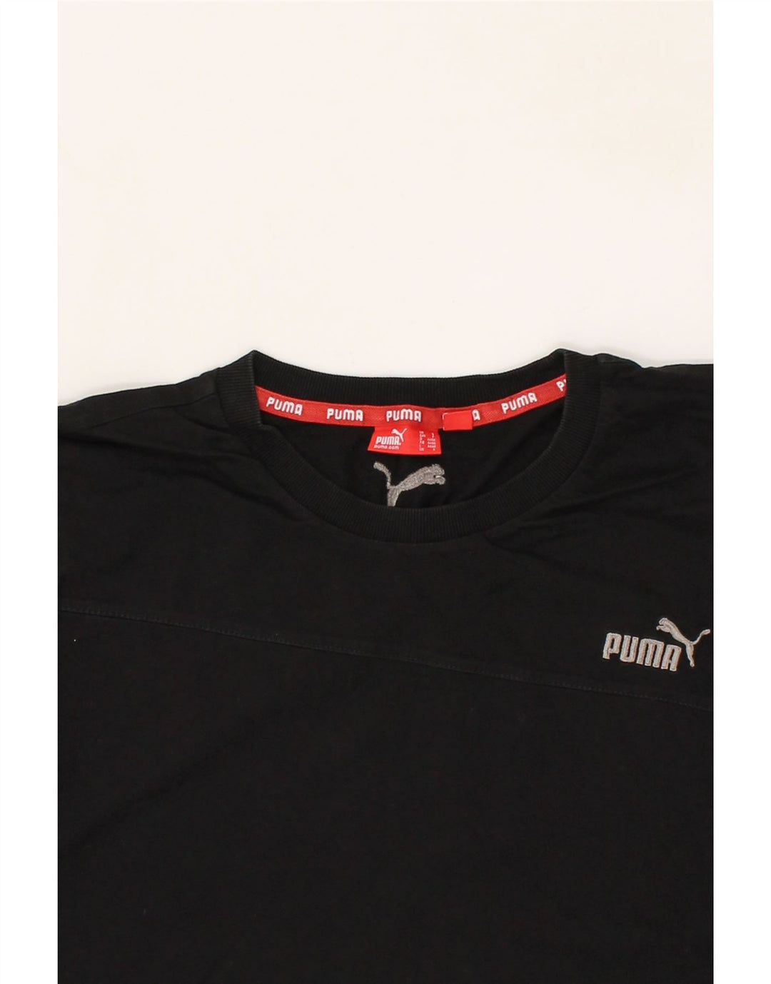 PUMA Mens T-Shirt Top Small Black Cotton Vintage Puma and Second-Hand Puma from Messina Hembry 