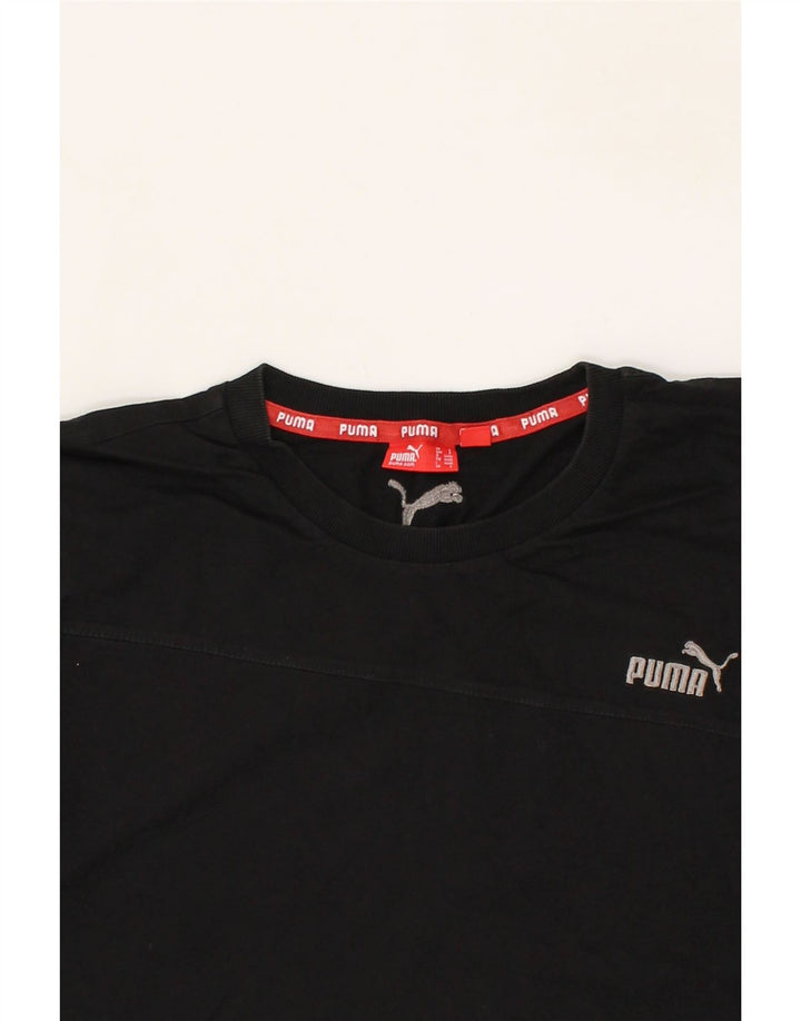PUMA Mens T-Shirt Top Small Black Cotton Vintage Puma and Second-Hand Puma from Messina Hembry 