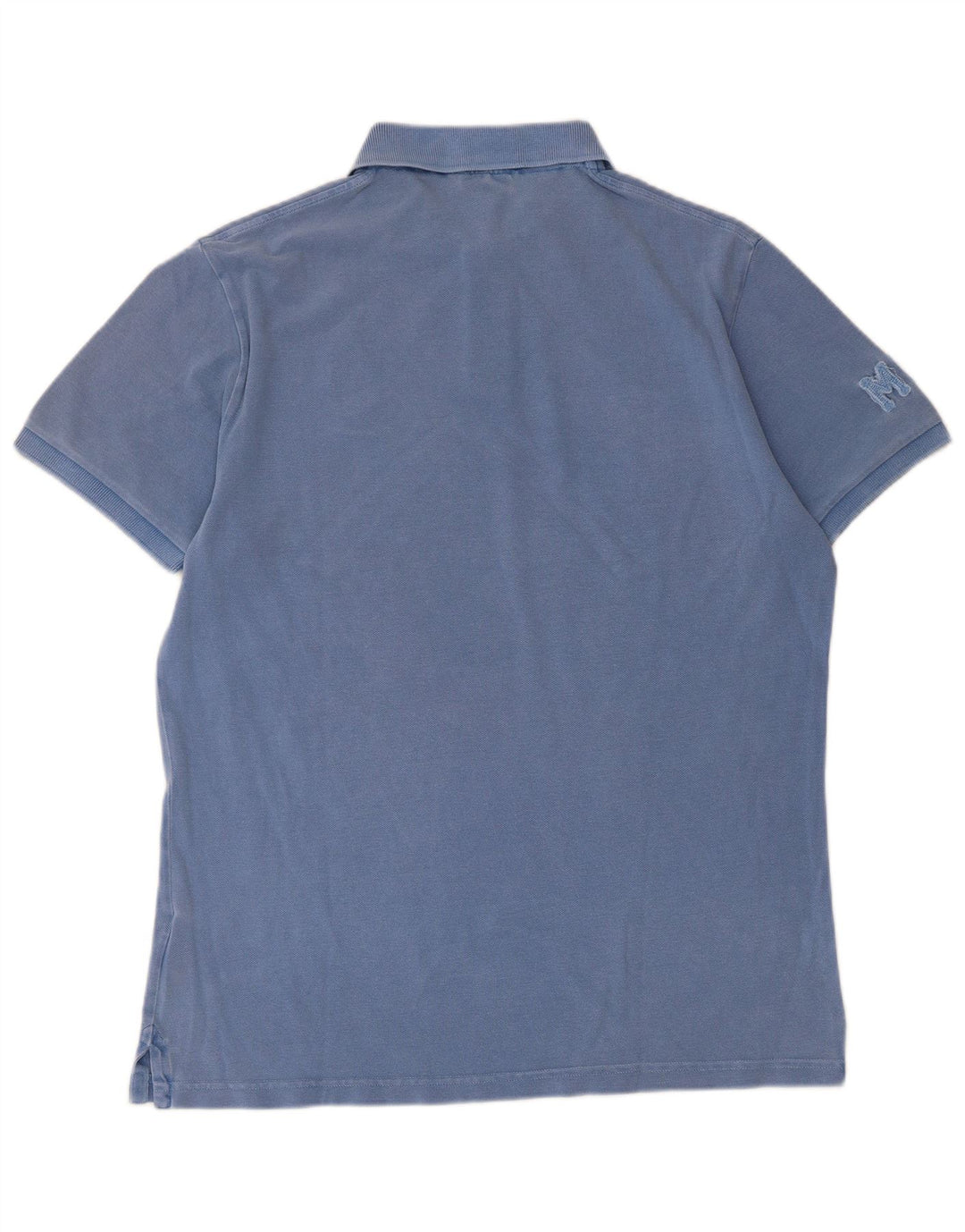 Camisa polo masculina Marlboro Classics grande algodão azul