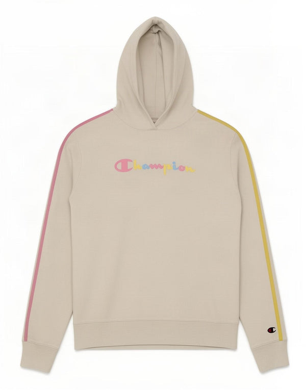 Jumper com capuz gráfico feminino Champion 13-14 anos XL algodão branco