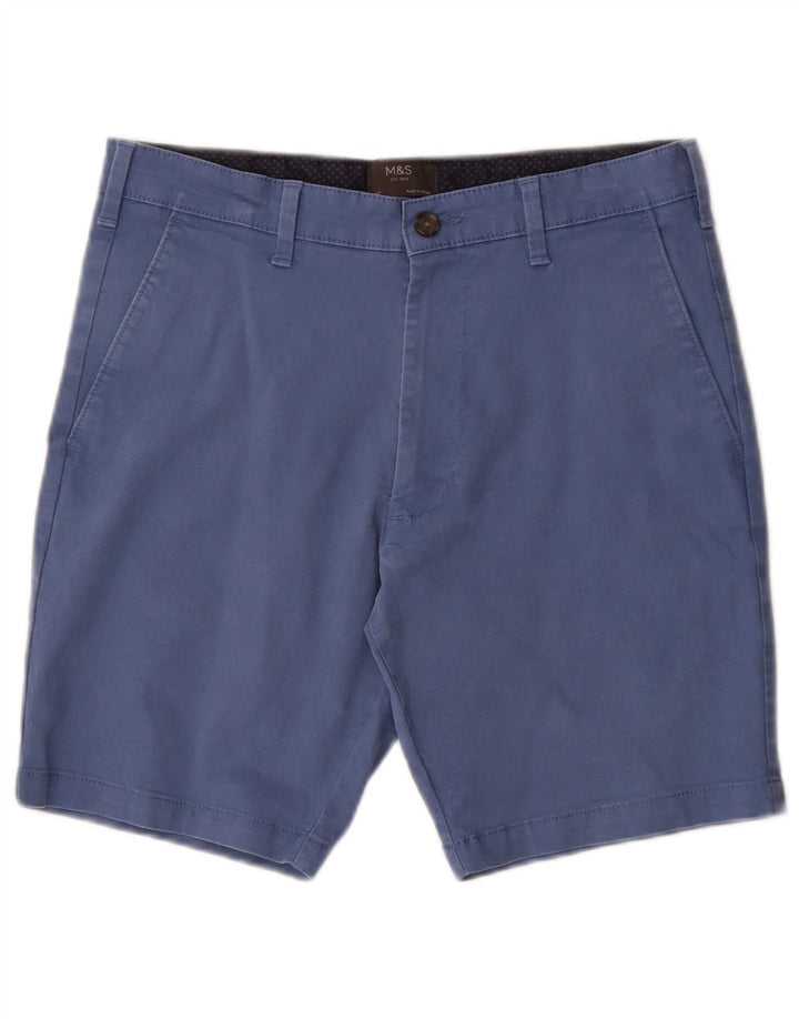 Shorts chino masculino MARKS & SPENCER W30 algodão azul médio