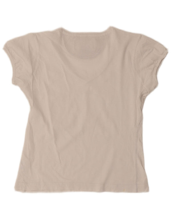 Camiseta feminina Champion Heritage Classics Crop Top UK 12 Médio Branco