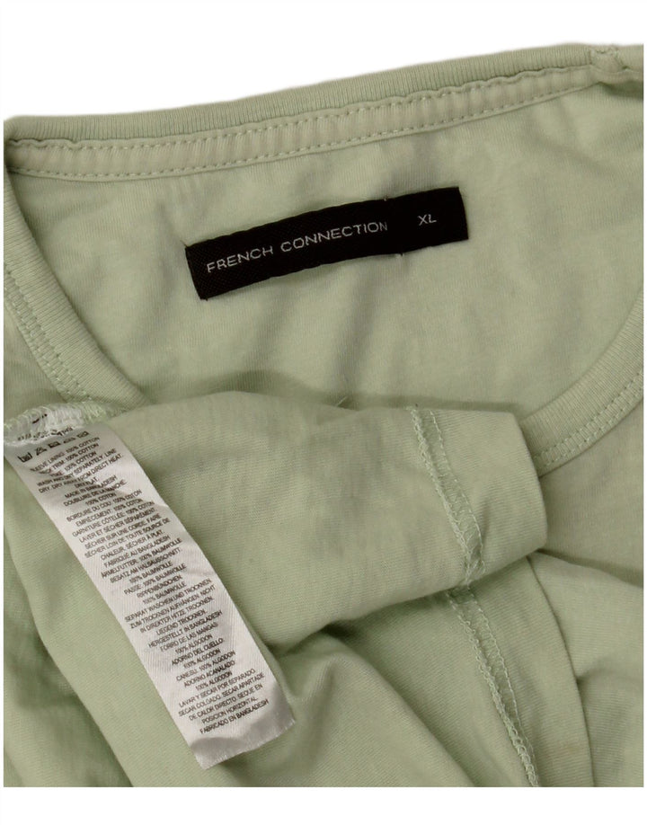Camiseta masculina French Connection Top XL algodão verde