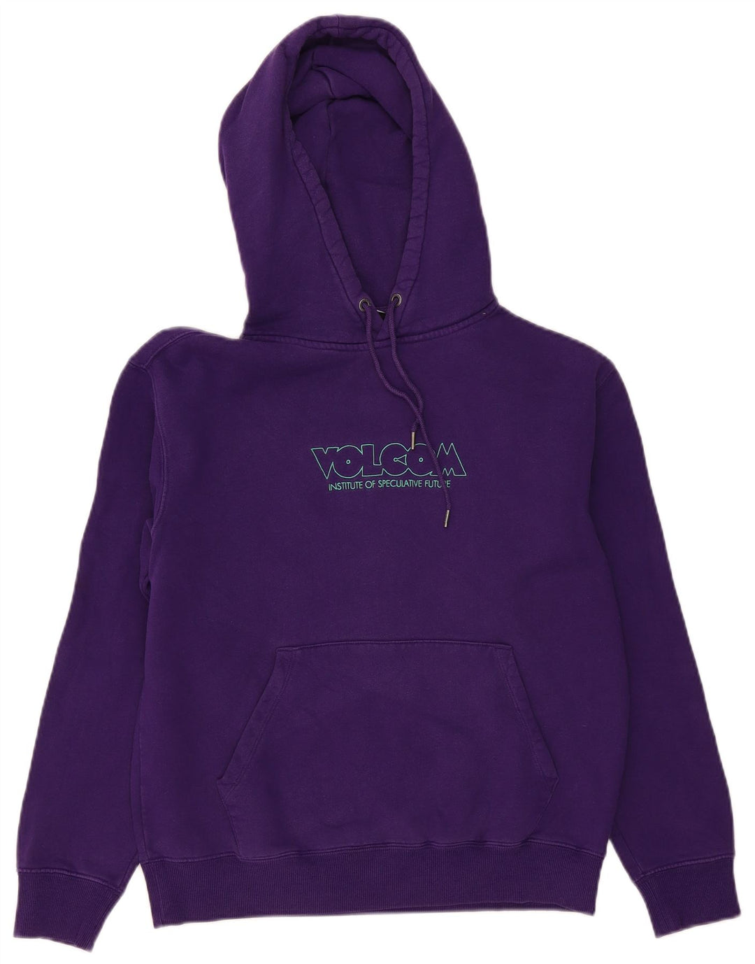 VOLCOM feminino gráfico oversized moletom com capuz Reino Unido 10 pequeno roxo
