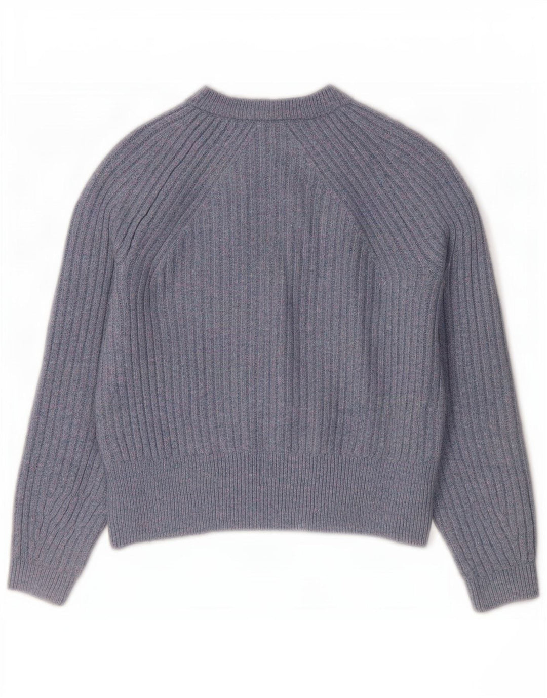 Suéter cardigã feminino Marks & Spencer crop oversized Reino Unido 10 pequeno azul