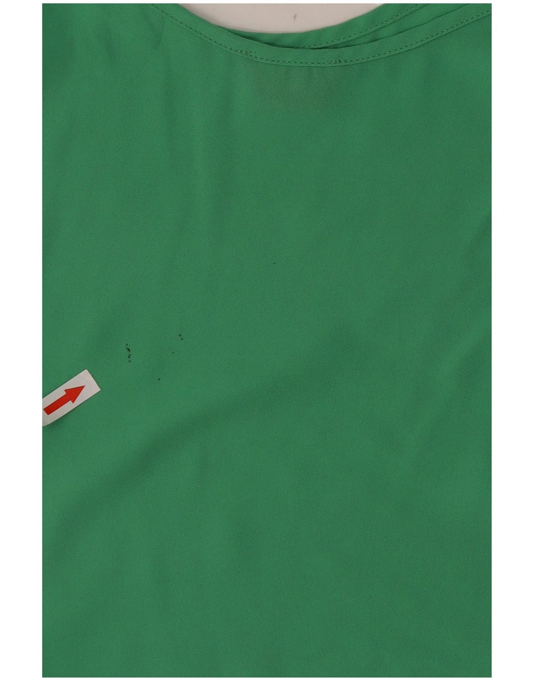 Topshop feminino Cami Top UK 10 pequeno poliéster verde