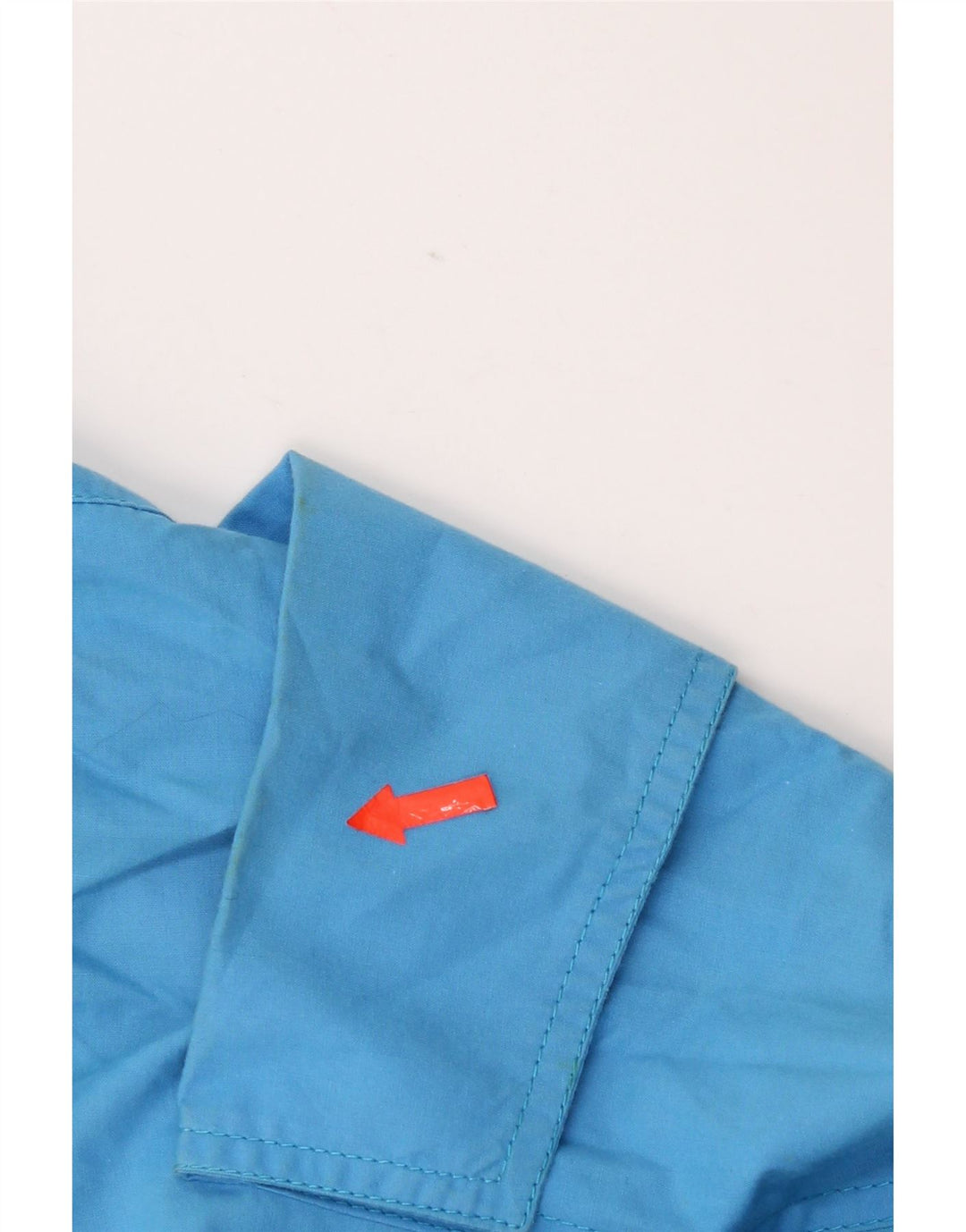 Saia feminina vintage evasê pequena W27 algodão azul