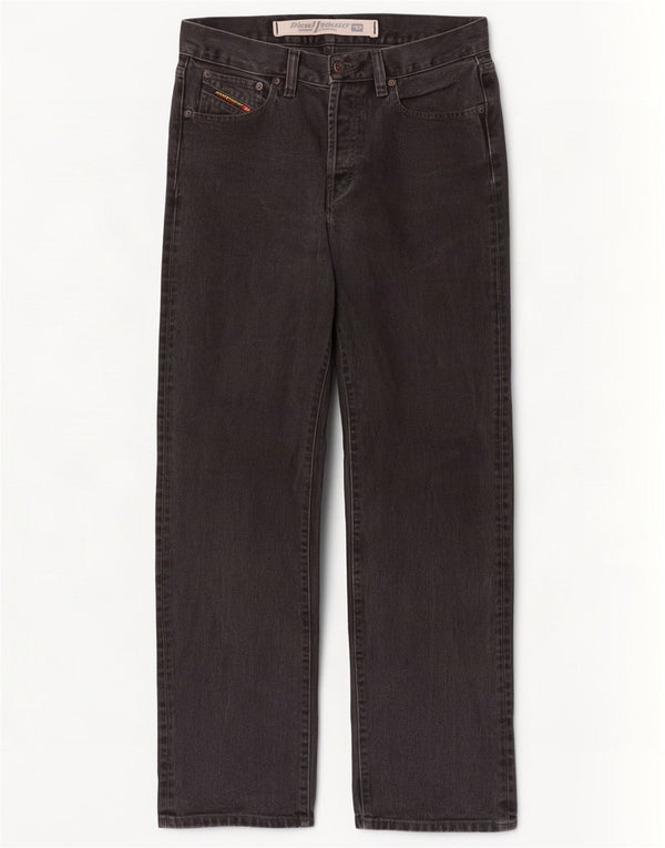 Diesel Mens Straight Jeans W31 L31 Algodão Preto