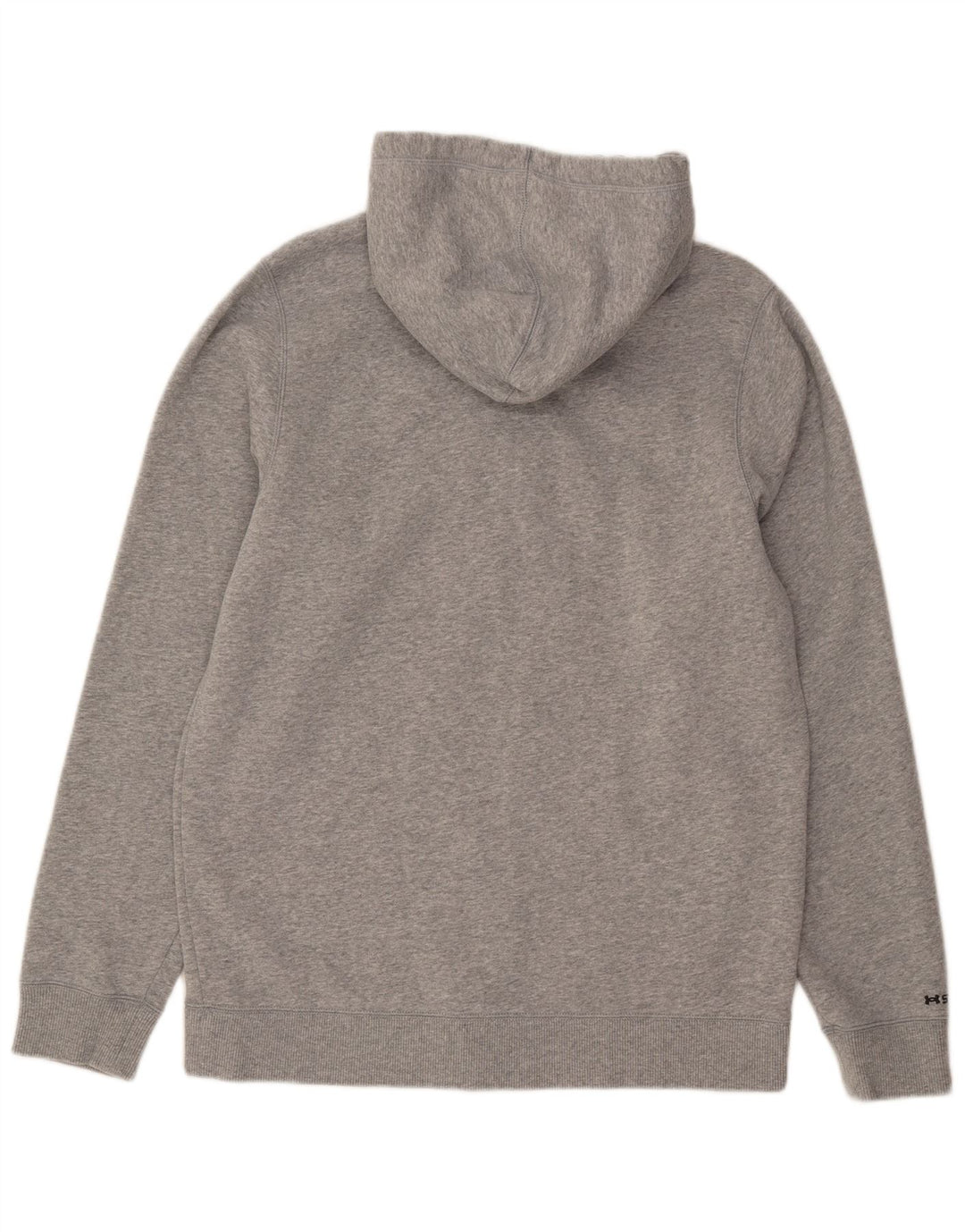 Suéter masculino com capuz e zíper UNDER ARMOUR algodão cinza médio