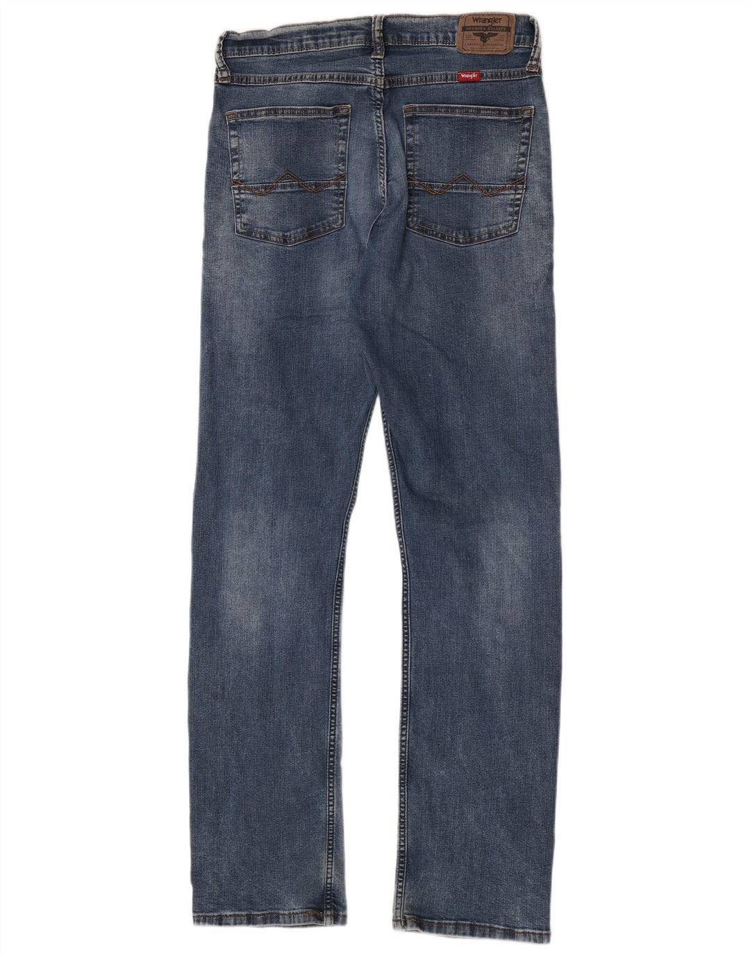 Wrangler Mens Straight Jeans W30 L32 Azul Algodão