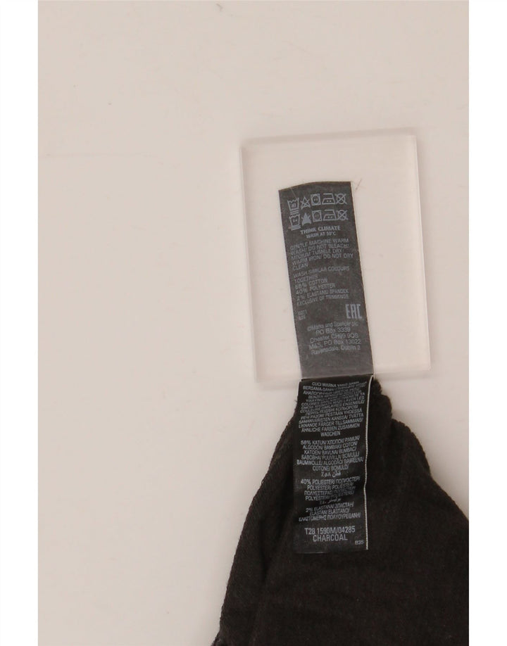 Calça de treino masculina Marks & Spencer algodão cinza médio