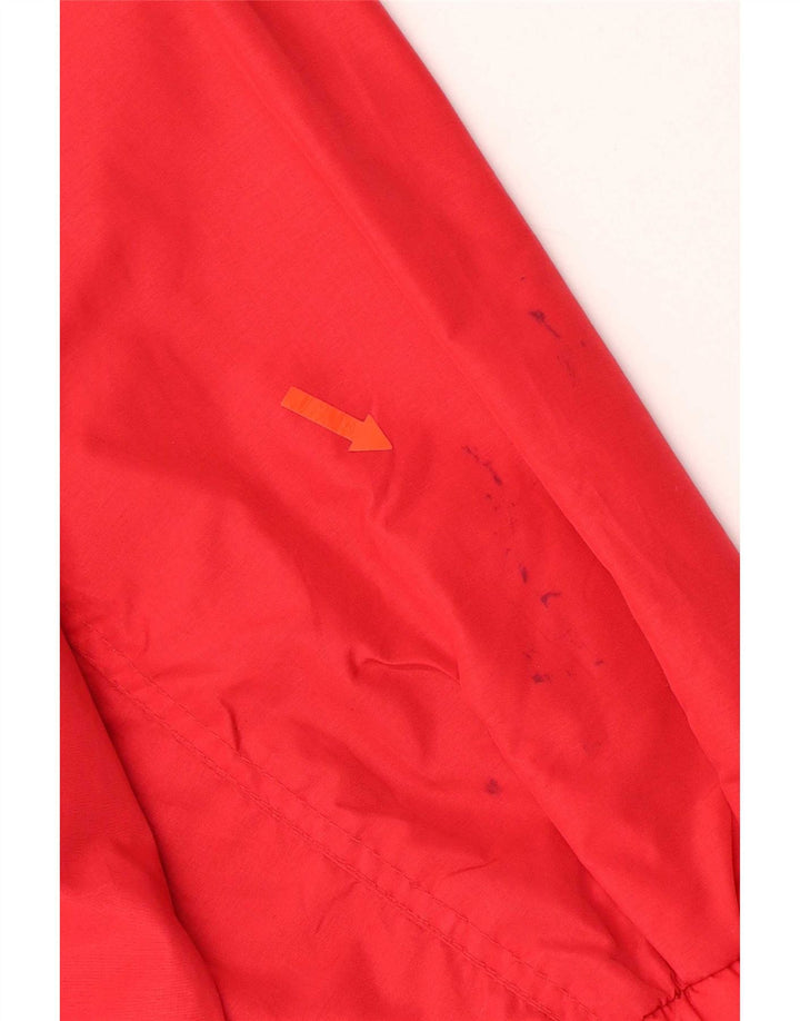 Jaqueta corta-vento Columbia masculina oversized UK 40 grande bloco colorido vermelho